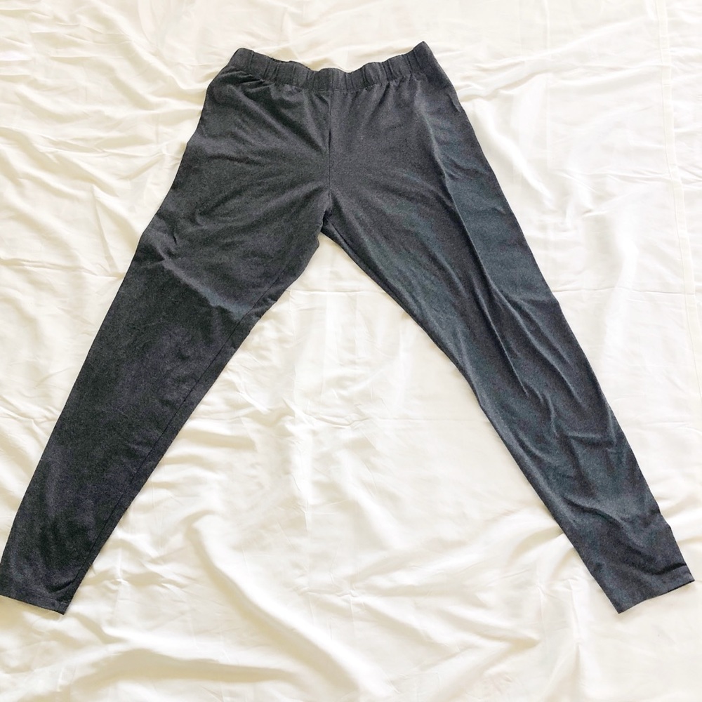 Maurices Charcoal Gray Heathered Skinny Leggings